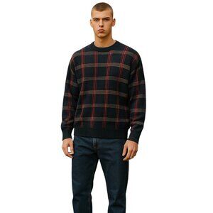 Dockers Mens Crewneck Sweater Gray Size XL Y2K